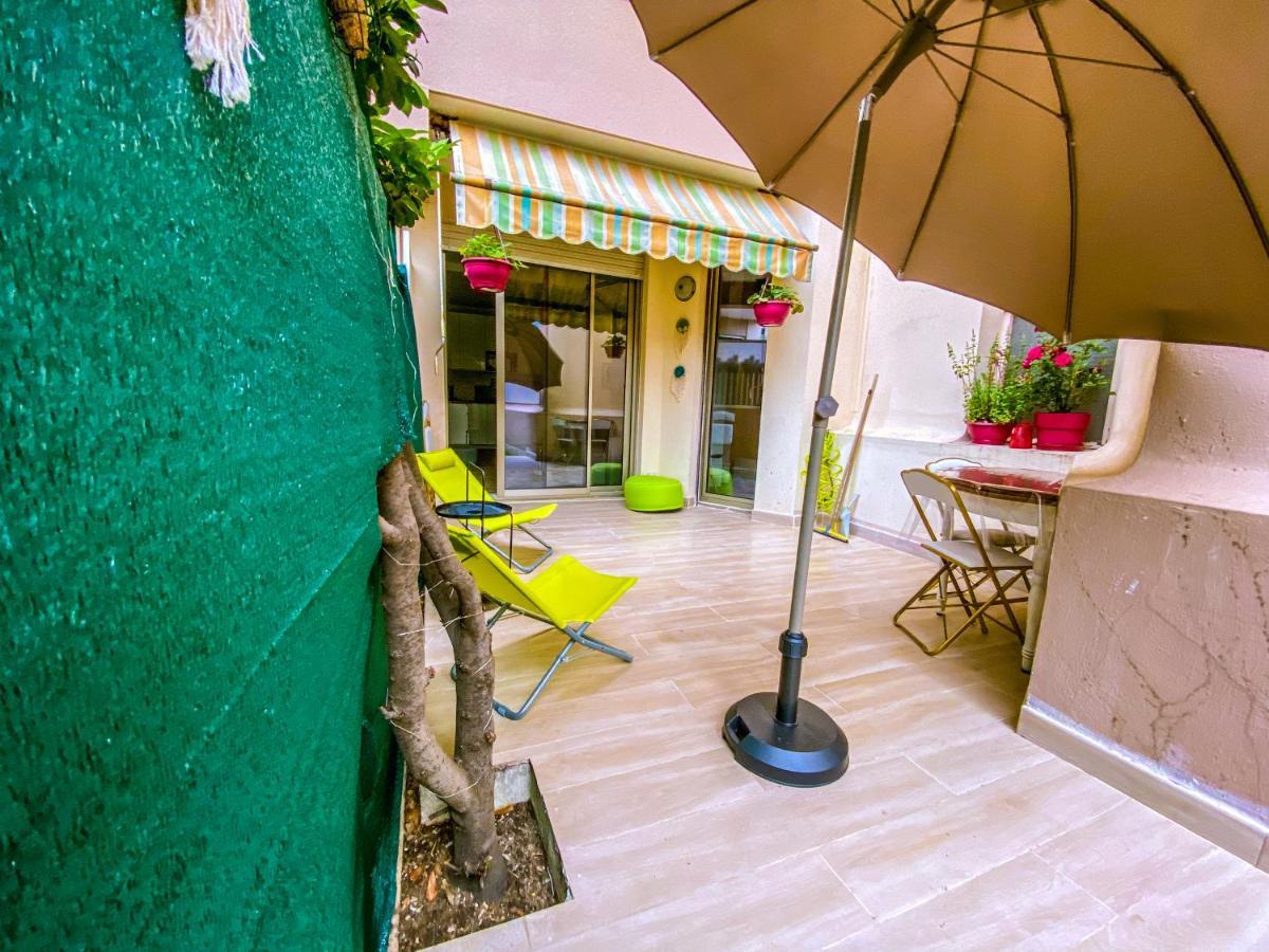 50M Plage / 200M Hippodrome 2 Pieces Jardin Garage Cagnes-sur-Mer Dış mekan fotoğraf